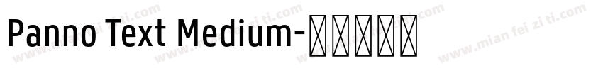 Panno Text Medium字体转换